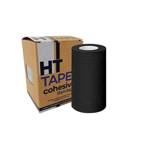 COHESIVE BANDAGE HTT BLACK 7.5CM X 4.5M