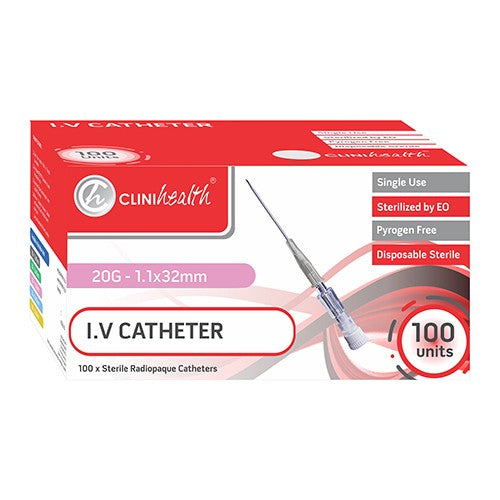 IV CATHETER 20G WITHOUT PORT&WINGS 100s