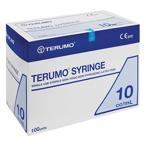 SYRI 10ML 3PART LUER LOCK TERUMO 100