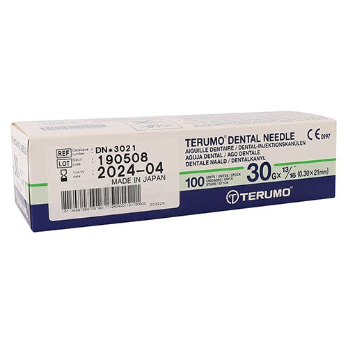 DENTAL NEEDLE 30GX21MM 100 TERUMO