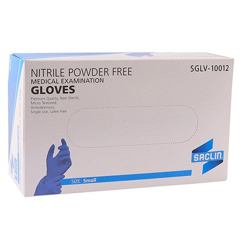 GLOVE EXAM NITRILE PF SACLIN SMALL 100