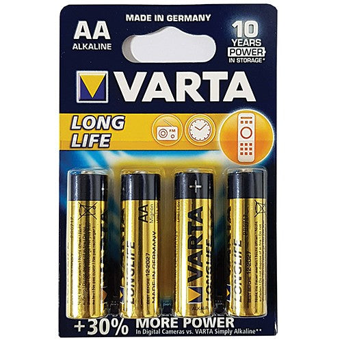 BATTERY VARTA ALK LR6 AA 4PACK