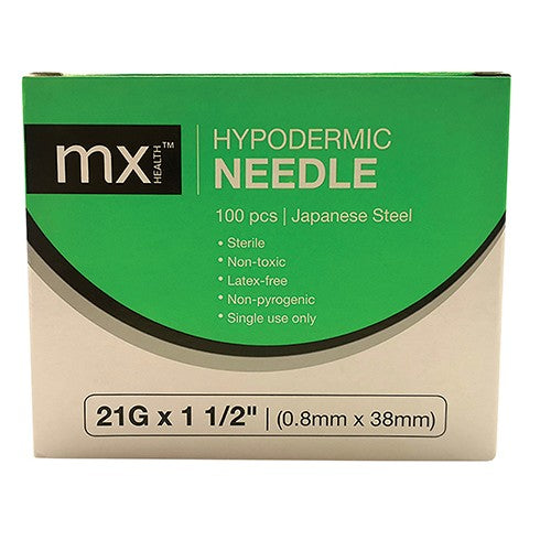 NEEDLE 21GX38MM MX GREEN 100