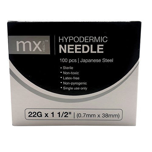 NEEDLE 22GX38MM MX 100 BLACK