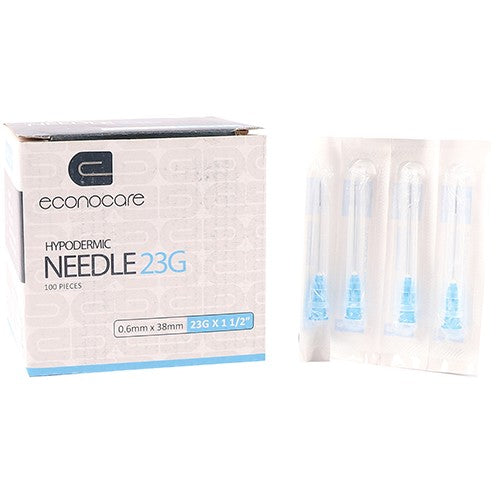 NEEDLE 23GX38MM ECONOCARE 100 BLUE