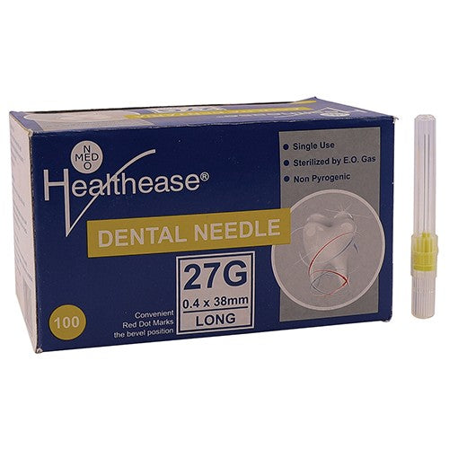 DENTAL NEEDLE 27GX38MM HEALTHEASE 100