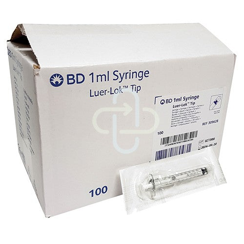 SYRI 1ML LUER LOCK BD 309628 100