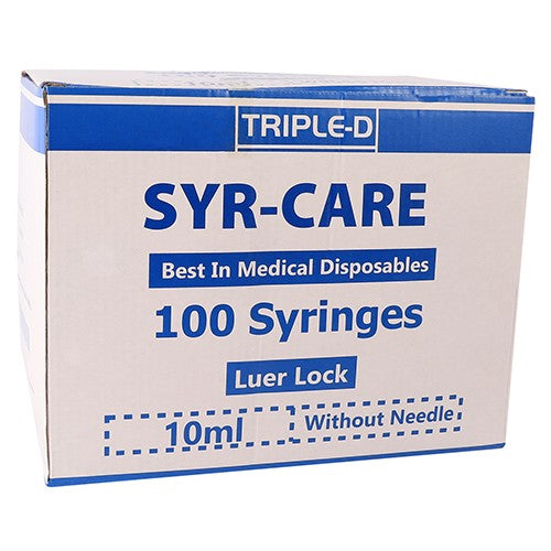 SYRI 10ML 3PART LEUR LOCK SYR-CARE 100