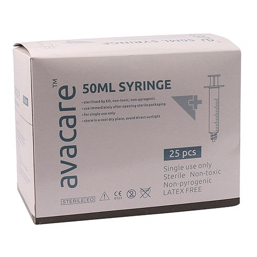 SYRI 50-60ML 3PARTS L/L AVACARE 25