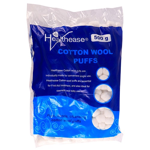 COTTON WOOL BALLS 500G HEALTHEASE 1