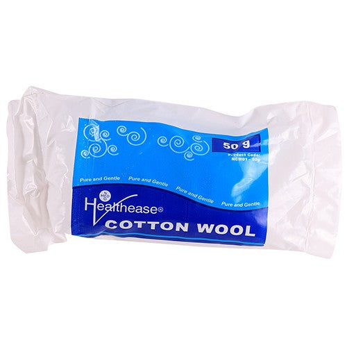 COTTON WOOL ROLL HEALTHEASE 50G 1