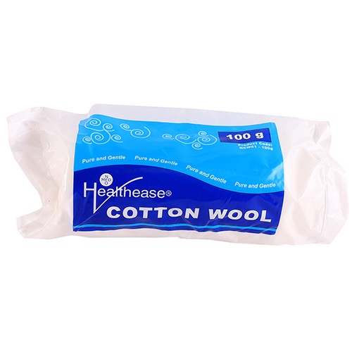 COTTON WOOL ROLL HEALTHEASE 100G 1