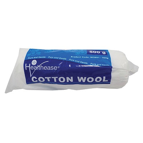 COTTON WOOL ROLL HEALTHEASE 500G