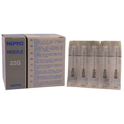 NEEDLE 22GX32MM NIPRO BLACK 100s