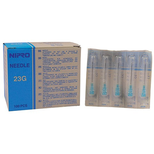 NEEDLE 23GX32MM NIPRO BLUE 100s