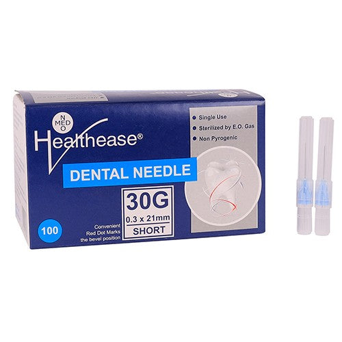 DENTAL NEEDLE 30G X 0.3 X 21MM SHORT 100